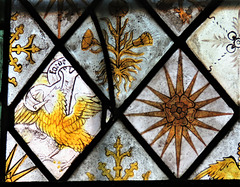 elham church, kent,  glass, c15 quarries (55)