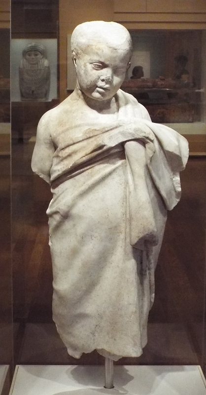 Hellenistic Greek Statue of a Young Boy in the Virginia Museum of Fine Arts, June 2018