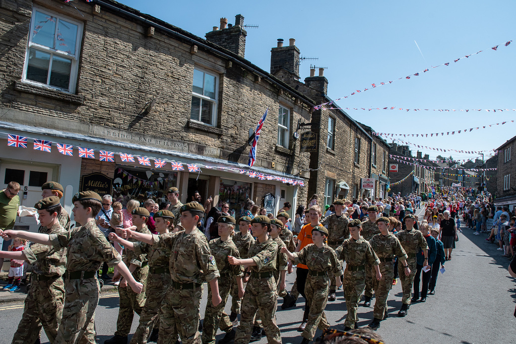 Hayfield May queen procession