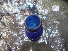 Botella azul