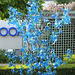 Blaue Blumen Busch