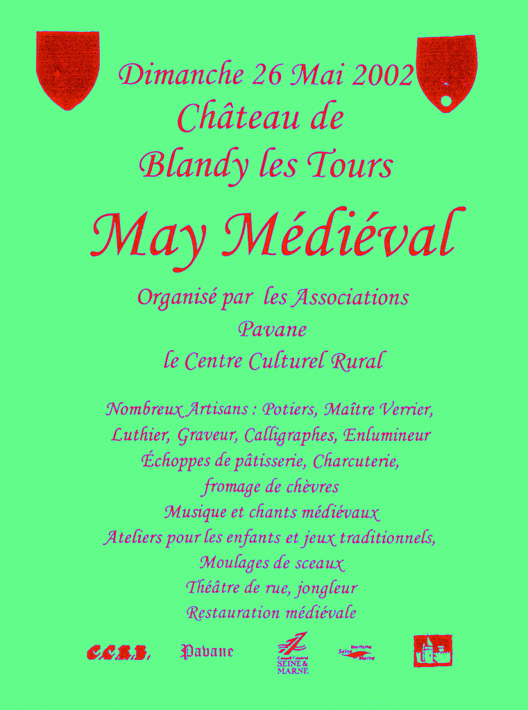 May médiéval à Blandy-les-Tours le 26 mai 2002