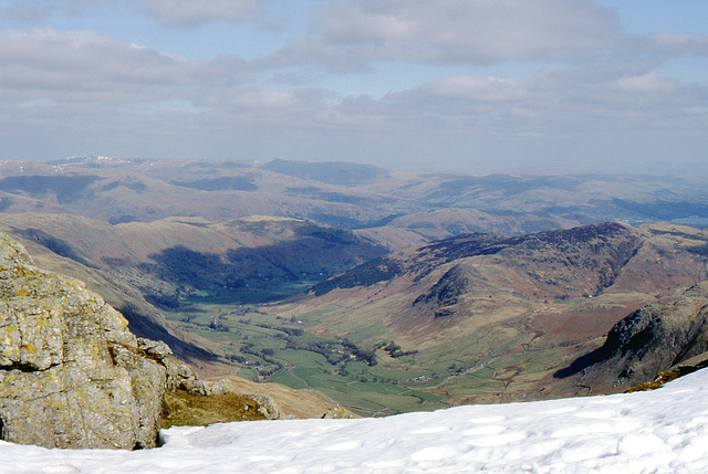 Great Langdale from Bow Fell