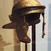 Roman Iron Helmet in the Archaeological Museum of Madrid, October 2022