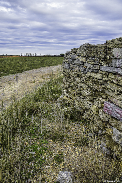 Vue sur l'étang: du mur à la mer ! HWW !