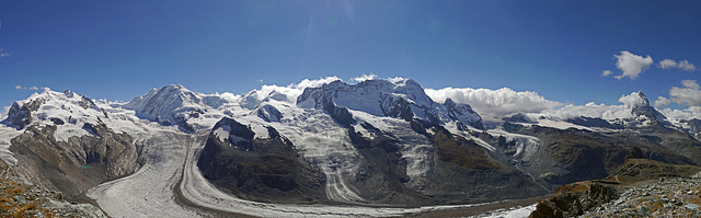 Panorama rund um den Gornergrat