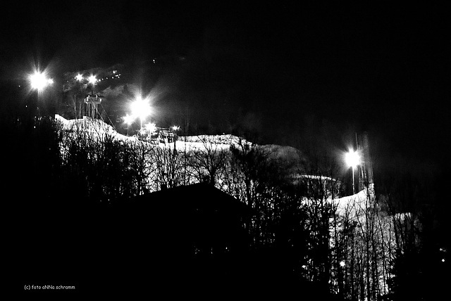 Nacht-Skilauf