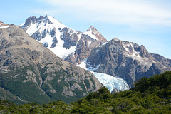Argentina, Cerro Electrico (2257m) and Piedras Blancas Glacier