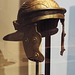 Roman Iron Helmet in the Archaeological Museum of Madrid, October 2022