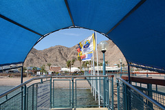 Israel, Eilat, Entrance to the Underwater Observatory