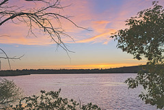 August sunrise over Wascana Lake