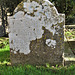 elham church, kent,   skull on c17 tomb, tombstone, gravestone of daniell ruck +1692