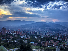 Medellin at dusk