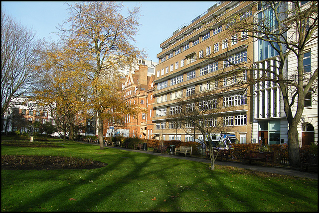 shadows at Queen Square