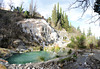 Italy, Bagni di San Filippo, Thermal Baths and Limestone Deposits