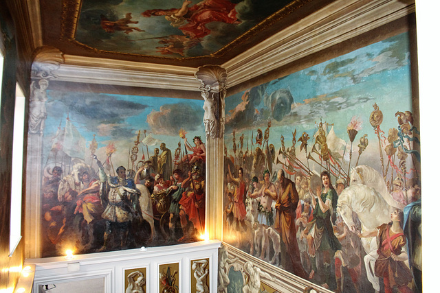 Giovanni Antonio Pellegrini mural scheme c1708, Kimbolton Castle, Cambridgeshire