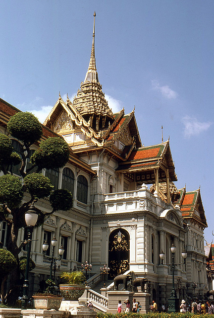 Am Königspalast in Bankok 1981