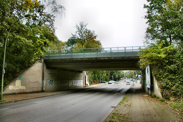 Alte Hafenbahnbrücke über der Roonstraße (Herne) / 3.10.2020