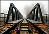 Eiserner Steg, Localbahn- und Fußgängerbrücke - Iron Bridge, local railroad and pedestrian bridge