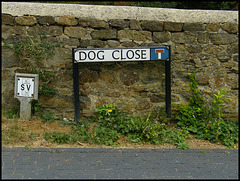 Dog Close sign