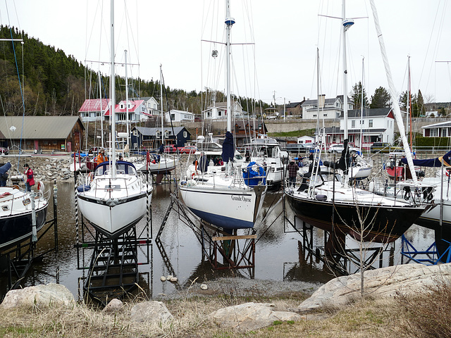 Day 10, Tadoussac dry dock filling at High Tide