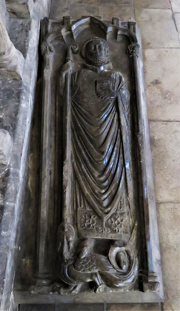 peterborough cathedral (21) c13 tomb effigy
