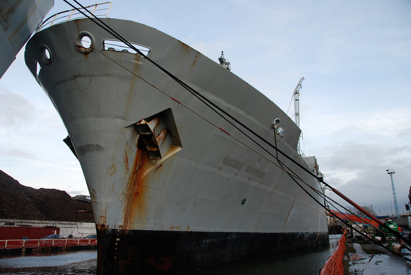 Ships waiting to be scrapped