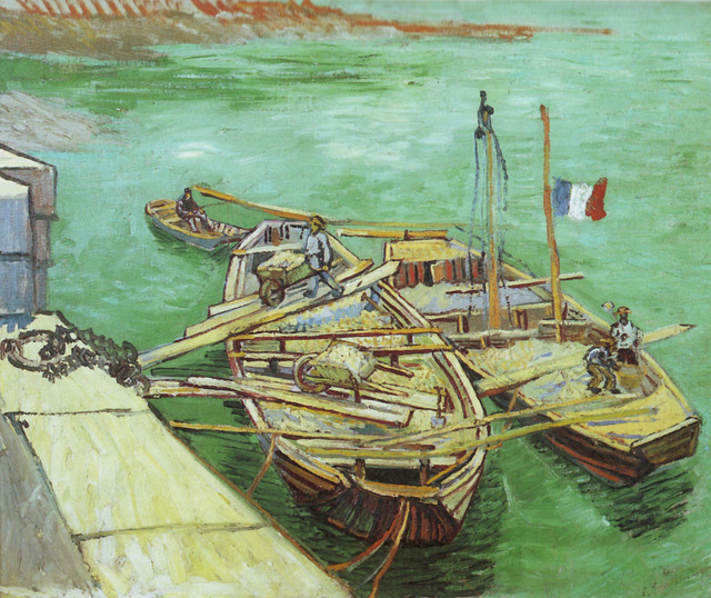 Van Gogh, "Rhonebarken"