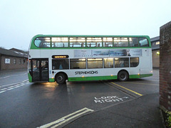 Stephensons 608 (EU64 CVR) in Newmarket - 23 Dec 2022 (P1140421)
