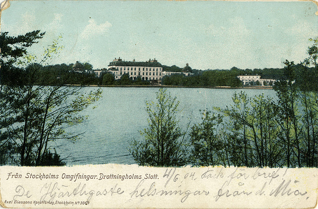 6398. Från Stockholms Omgifningar. Drottningholms Slott.