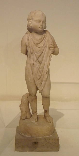 Statue of Telesphoros from Epidauros in the National Archaeological Museum of Athens, May 2014