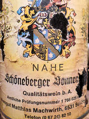 Bottle label: Eine Nah(e)Aufnahme ;)