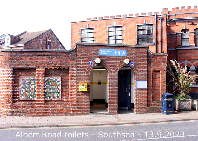 Albert Road toilets Southsea 13 9 2023