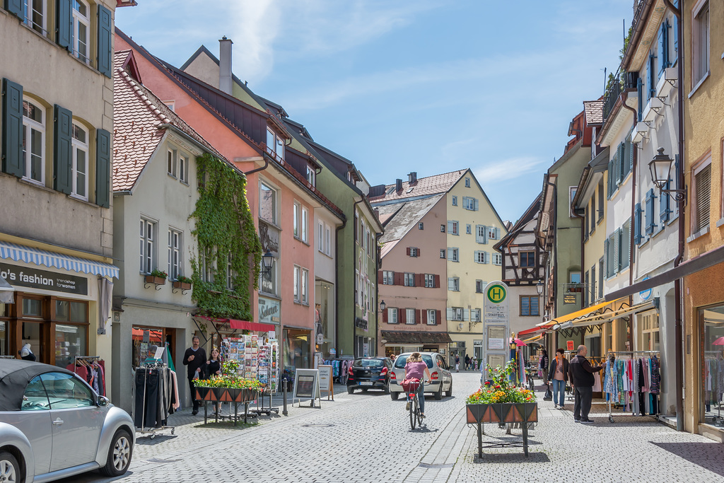 Wangen im Allgäu, Blick in die Schmiedstraße