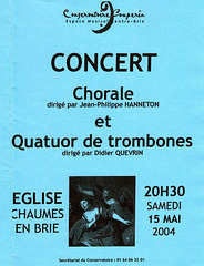 Concert à Chaumes-en-Brie le 15 mai 2004