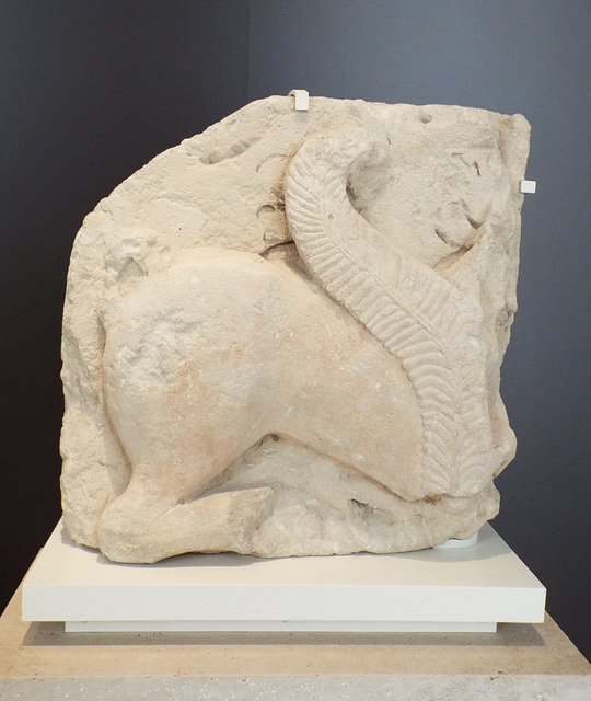 Sphinx of El Salobral in the Archaeological Museum of Madrid, October 2022