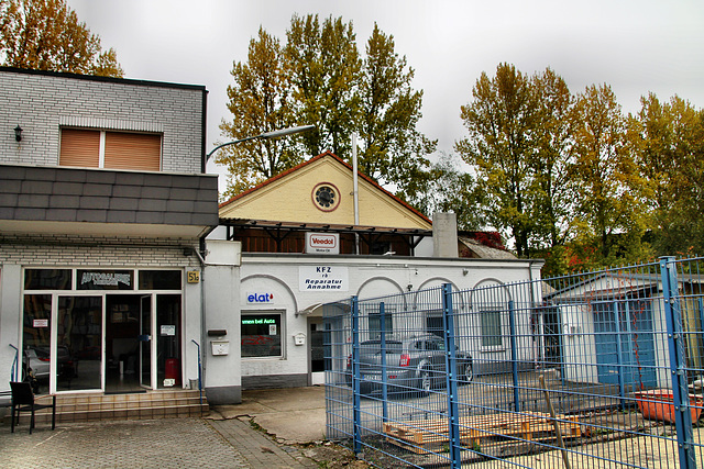 Erhaltenes Betriebsgebäude der ehem. Zeche Friedrich der Große 1/2 (Herne) / 3.10.2020