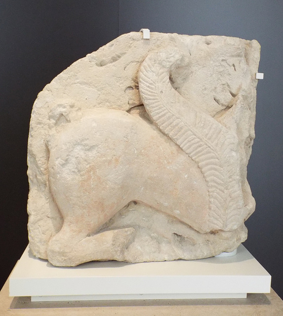 Sphinx of El Salobral in the Archaeological Museum of Madrid, October 2022