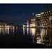 Münster harbour by night