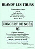 Concert à Blandy-les-Tours le 21 décembre 2003