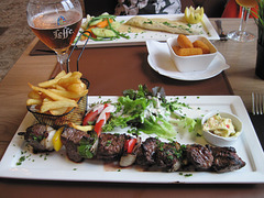 Dinner at "Bistrot du Pêcheur", Dinant.