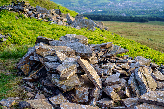 Quarry waste at Cock Hill