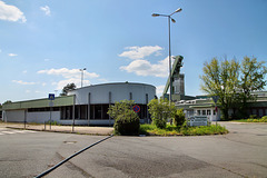 Stillgelegte Schachtanlage Prosper 10, Einfahrt mit Pförtnerhaus (Bottrop-Kirchhellen) / 30.05.2021