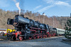 039-365, Sonderzug des Lausitzer Dampflokclubs LDC im Bahnhof Wolkenstein