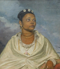 Detail of Joanna de Silva by William Wood in the Metropolitan Museum of Art, January 2022