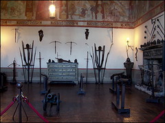 Castello Odescalchi : una sala delle armi