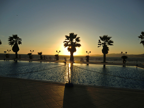 Sunset at San Leone, Sizilien, Italien