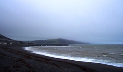 UK - Aberystwyth - Strand im Dunst