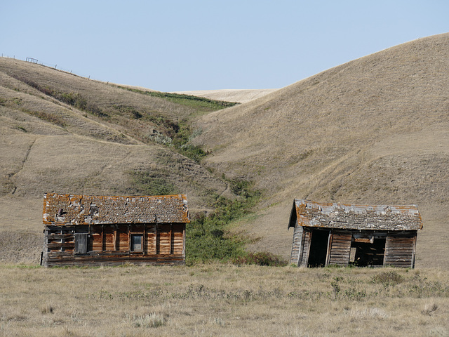 Part of an abandoned mining camp