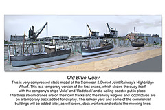 Old Brue Quay - a compressed static model based on Highbridge Wharf, SDJR